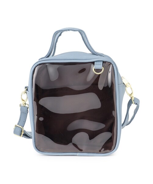 SHOO・LA・RUE（シューラルー）の「◆【推し活にも】ボックスクリアショルダーバッグ（ショルダーバッグ・レディース・オフホワイト/ブラック/ブルー・00）」の5枚目の写真