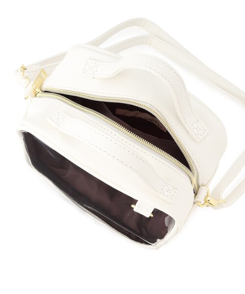 SHOO・LA・RUE（シューラルー）の「◆【推し活にも】ボックスクリアショルダーバッグ（ショルダーバッグ・レディース・オフホワイト/ブラック/ブルー・00）」の10枚目の写真