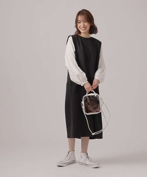 SHOO・LA・RUE（シューラルー）の「◆【推し活にも】ボックスクリアショルダーバッグ（ショルダーバッグ・レディース・オフホワイト/ブラック/ブルー・00）」の15枚目の写真