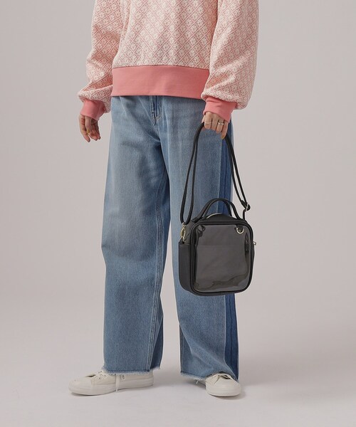 SHOO・LA・RUE（シューラルー）の「◆【推し活にも】ボックスクリアショルダーバッグ（ショルダーバッグ・レディース・オフホワイト/ブラック/ブルー・00）」の16枚目の写真