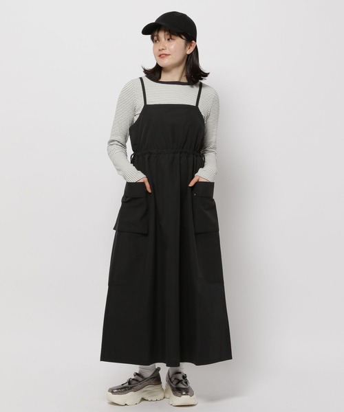 niko and...（ニコアンド）の「袖ボタンボーダーリブプルオーバー（Tシャツ/カットソー・レディース・ネイビー/アイボリー/ブラック・MEDIUM/LARGE）」の6枚目の写真