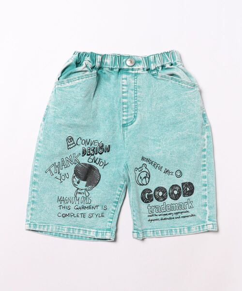 CONVEX(コンベックス)の「ケミカルウォッシュ ワイドショートパンツ(その他パンツ・キッズ・ピンク/ベージュ/ブルー・160cm/150cm/140cm/130cm/120cm)」の4枚目の写真