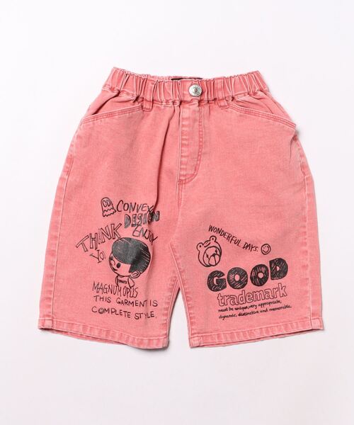 CONVEX(コンベックス)の「ケミカルウォッシュ ワイドショートパンツ(その他パンツ・キッズ・ピンク/ベージュ/ブルー・160cm/150cm/140cm/130cm/120cm)」の6枚目の写真