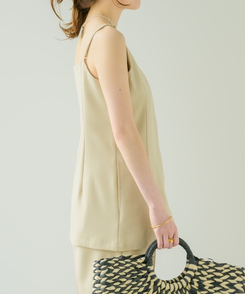 NEUNA（ヌナ）の「リネンライクキャミベスト（ベスト・レディース・ブラック/ベージュ・FREE）」の14枚目の写真