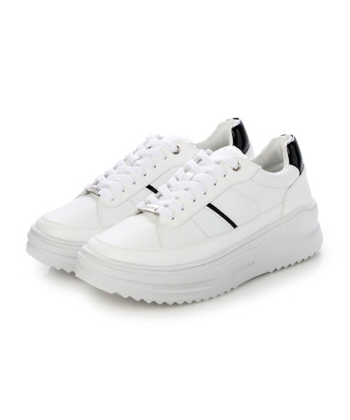 Lucida（ルシーダ）の「Rotanev/軽量厚底スニーカー（スニーカー・レディース・ベージュ/ホワイト/ライトブルー/ホワイト×ブラック/グレー/ピンク/ブラック/アイボリー/シルバー・35/36/37/38/39/40）」の4枚目の写真