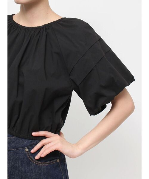 LAGUNAMOON（ラグナムーン）の「シャーリングネックボリュームブラウス（シャツ/ブラウス・レディース・ブラック/ホワイト・FREE）」の7枚目の写真