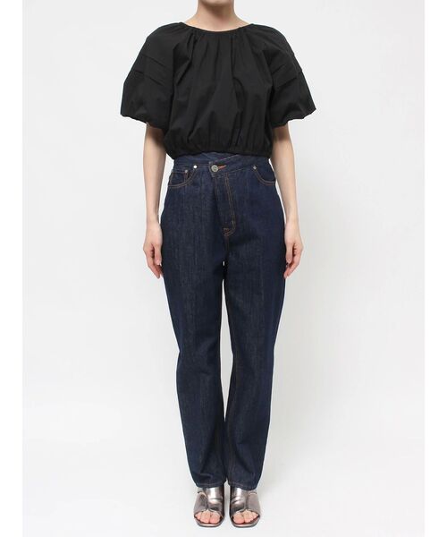 LAGUNAMOON（ラグナムーン）の「シャーリングネックボリュームブラウス（シャツ/ブラウス・レディース・ブラック/ホワイト・FREE）」の10枚目の写真