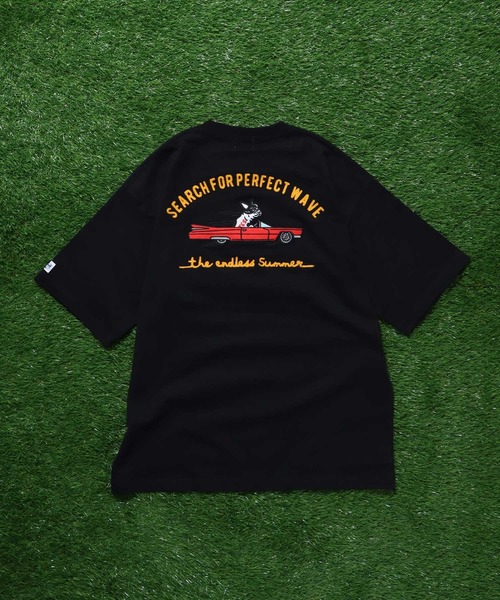 The Endless Summer（エンドレスサマー）の「TES CAR CLUB EMB BIG T-SHIRT / ビッグシルエットTシャツ（Tシャツ/カットソー・メンズ・グリーン系その他/ブラウン/ホワイト/ブラック・X-LARGE/LARGE/MEDIUM/SMALL）」の17枚目の写真