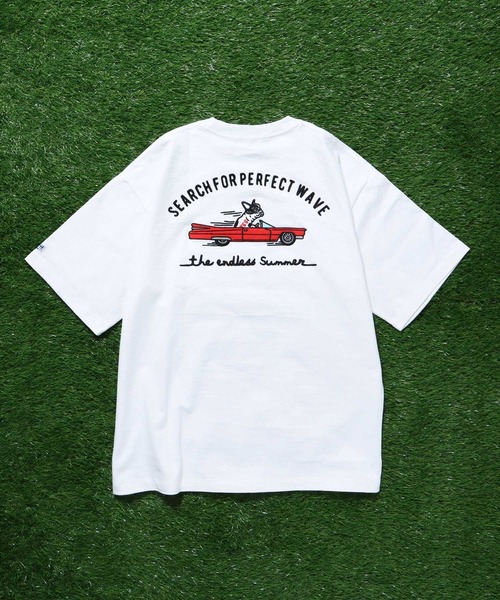 The Endless Summer（エンドレスサマー）の「TES CAR CLUB EMB BIG T-SHIRT / ビッグシルエットTシャツ（Tシャツ/カットソー・メンズ・グリーン系その他/ブラウン/ホワイト/ブラック・X-LARGE/LARGE/MEDIUM/SMALL）」の13枚目の写真