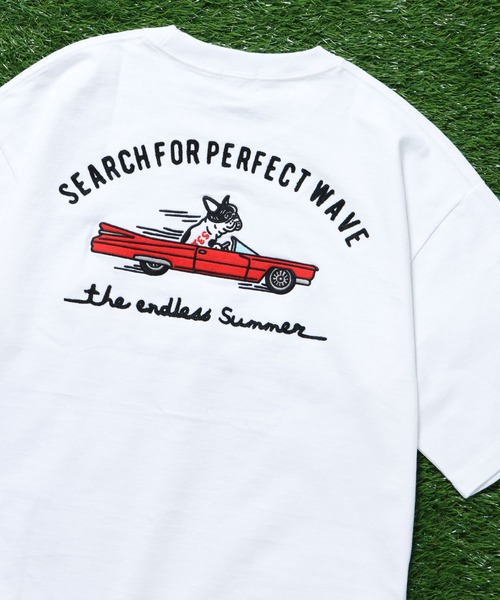 The Endless Summer（エンドレスサマー）の「TES CAR CLUB EMB BIG T-SHIRT / ビッグシルエットTシャツ（Tシャツ/カットソー・メンズ・グリーン系その他/ブラウン/ホワイト/ブラック・X-LARGE/LARGE/MEDIUM/SMALL）」の15枚目の写真