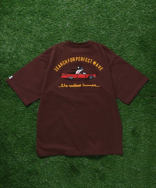 The Endless Summer（エンドレスサマー）の「TES CAR CLUB EMB BIG T-SHIRT / ビッグシルエットTシャツ（Tシャツ/カットソー・メンズ・グリーン系その他/ブラウン/ホワイト/ブラック・X-LARGE/LARGE/MEDIUM/SMALL）」の8枚目の写真