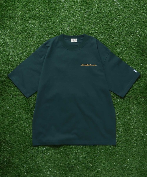 The Endless Summer（エンドレスサマー）の「TES CAR CLUB EMB BIG T-SHIRT / ビッグシルエットTシャツ（Tシャツ/カットソー・メンズ・グリーン系その他/ブラウン/ホワイト/ブラック・X-LARGE/LARGE/MEDIUM/SMALL）」の10枚目の写真