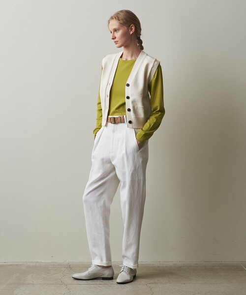 Steven Alan（スティーブンアラン）の「＜Steven Alan＞コットン ロングスリーブ Tシャツ（Tシャツ/カットソー・レディース・レッド/オフホワイト/オリーブ/ライトピンク/ネイビー/ブラック・FREE）」の8枚目の写真