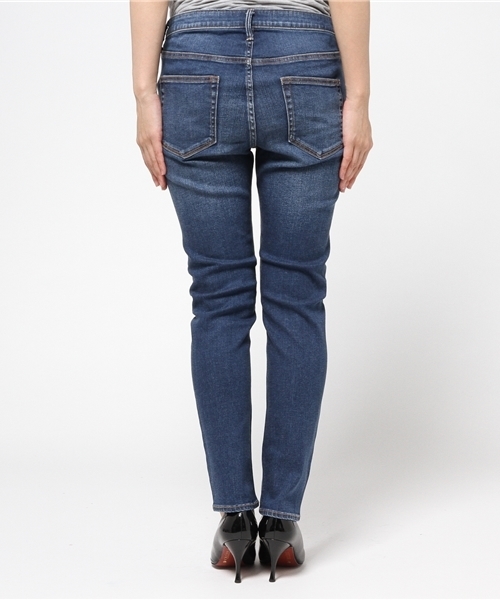 SHIPS for women（シップスフォーウィメン）の「デニムスティックパンツ ユーズド（デニムパンツ・レディース・ブルー・SMALL/LARGE/X-SMALL/MEDIUM）」の6枚目の写真