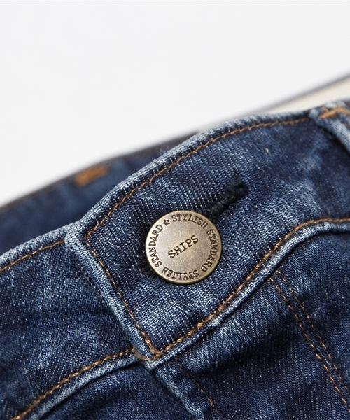 SHIPS for women（シップスフォーウィメン）の「デニムスティックパンツ ユーズド（デニムパンツ・レディース・ブルー・SMALL/LARGE/X-SMALL/MEDIUM）」の12枚目の写真
