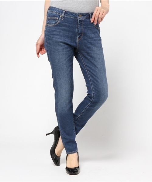 SHIPS for women（シップスフォーウィメン）の「デニムスティックパンツ ユーズド（デニムパンツ・レディース・ブルー・SMALL/LARGE/X-SMALL/MEDIUM）」の15枚目の写真