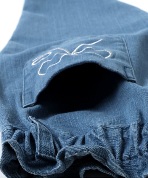 apres les cours(アプレレクール)の「リボンクロップドきゅんpants(その他パンツ・キッズ・アイボリー/インディゴブルー/チェック・130/120/110/100/90/80/140)」の13枚目の写真