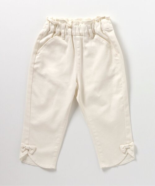 apres les cours(アプレレクール)の「リボンクロップドきゅんpants(その他パンツ・キッズ・アイボリー/インディゴブルー/チェック・130/120/110/100/90/80/140)」の18枚目の写真