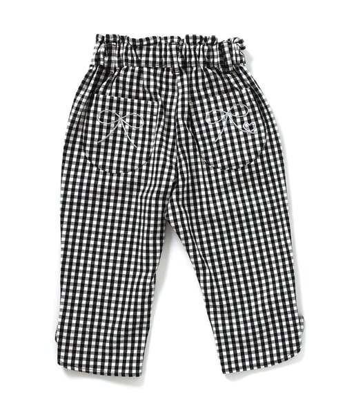 apres les cours(アプレレクール)の「リボンクロップドきゅんpants(その他パンツ・キッズ・アイボリー/インディゴブルー/チェック・130/120/110/100/90/80/140)」の19枚目の写真