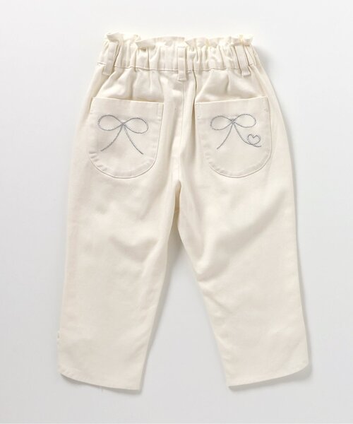 apres les cours(アプレレクール)の「リボンクロップドきゅんpants(その他パンツ・キッズ・アイボリー/インディゴブルー/チェック・130/120/110/100/90/80/140)」の21枚目の写真