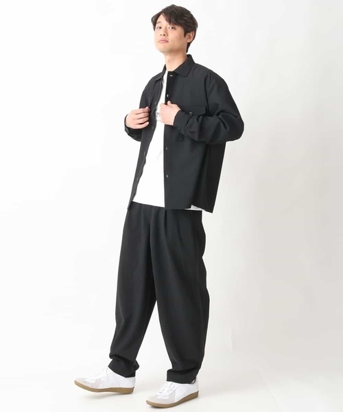 a.v.v(アーヴェヴェ)の「リライトダブルポケットワイドジャケット(セットアップ可)(カバーオール・メンズ・ネイビー/ブラック・46/48/50)」の7枚目の写真