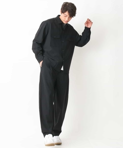 a.v.v(アーヴェヴェ)の「リライトダブルポケットワイドジャケット(セットアップ可)(カバーオール・メンズ・ネイビー/ブラック・46/48/50)」の8枚目の写真