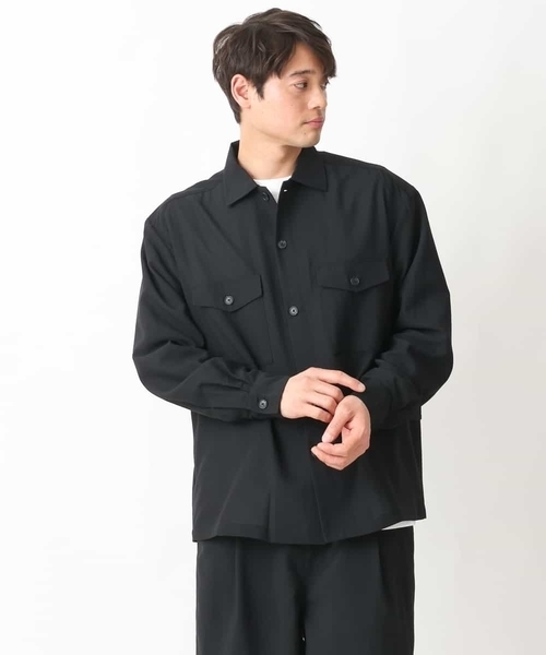 a.v.v(アーヴェヴェ)の「リライトダブルポケットワイドジャケット(セットアップ可)(カバーオール・メンズ・ネイビー/ブラック・46/48/50)」の13枚目の写真