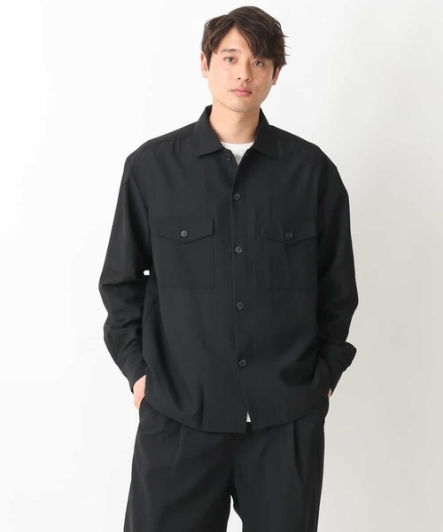 a.v.v(アーヴェヴェ)の「リライトダブルポケットワイドジャケット(セットアップ可)(カバーオール・メンズ・ネイビー/ブラック・46/48/50)」の14枚目の写真