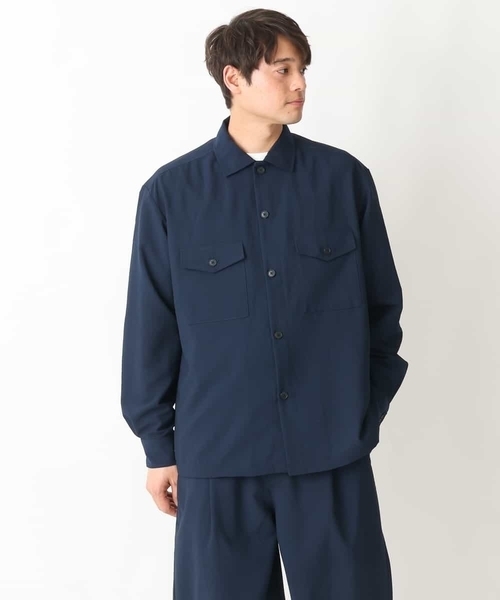a.v.v(アーヴェヴェ)の「リライトダブルポケットワイドジャケット(セットアップ可)(カバーオール・メンズ・ネイビー/ブラック・46/48/50)」の20枚目の写真