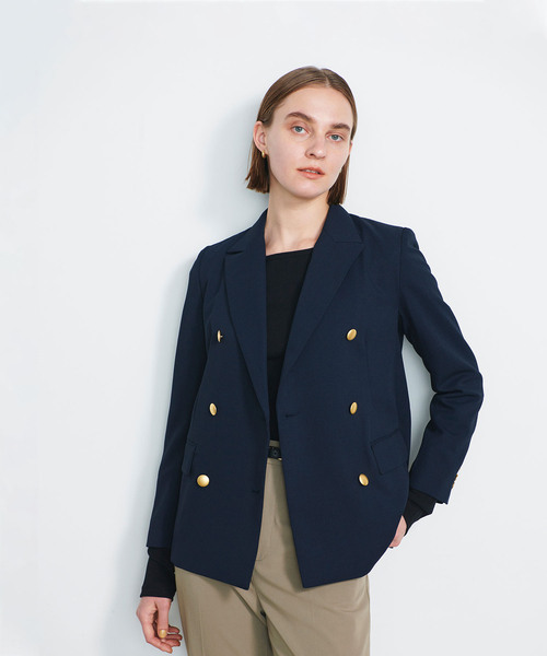 N.O.R.C（ノーク）の「ピークドラペルブレザー（その他アウター・レディース・ネイビー・S/M）」の9枚目の写真