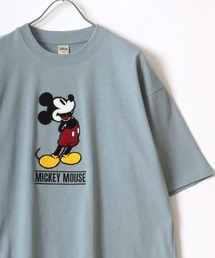 Disney/ディズニー ミッキー トイ・ストーリー リトル・グリーン・メン/エイリアン キャラクター ワッペン サガラ刺繍 半袖Tシャツ レディース メンズ