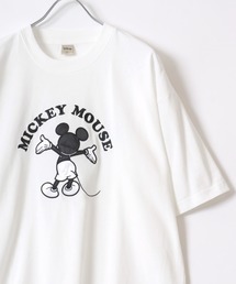 Disney/ディズニー ミッキー トイ・ストーリー リトル・グリーン・メン/エイリアン キャラクター ワッペン サガラ刺繍 半袖Tシャツ レディース メンズ