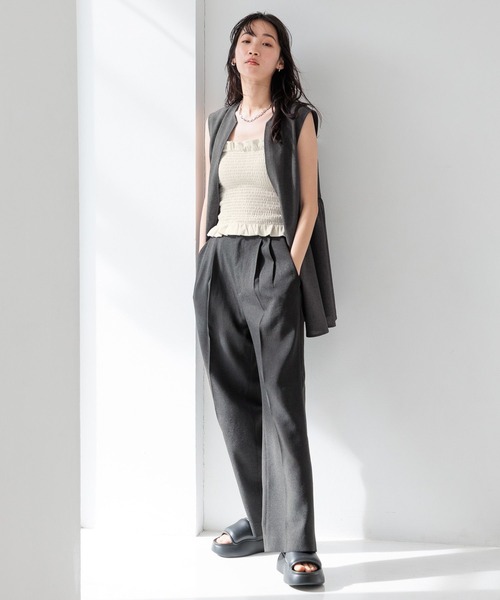 LOWRYS FARM（ローリーズファーム）の「ＥＶＡサンダル 102534（サンダル・レディース・アイボリー/ピンク/ブラック・MEDIUM/LARGE）」の5枚目の写真