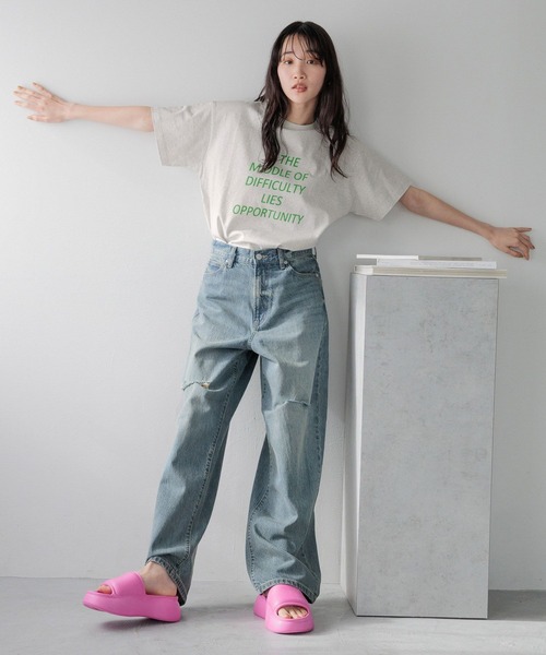 LOWRYS FARM（ローリーズファーム）の「ＥＶＡサンダル 102534（サンダル・レディース・アイボリー/ピンク/ブラック・MEDIUM/LARGE）」の12枚目の写真