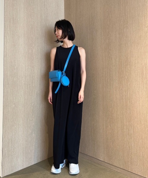 emmi（エミ）の「PlaX パイルコクーンワンピース（ワンピース・レディース・ベージュ/ブラウン/ブラック・FREE）」の2枚目の写真