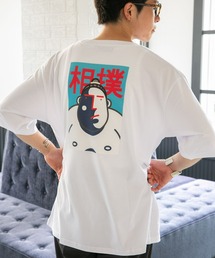 Eiji×nano・universeプリント 白Tシャツ半袖
