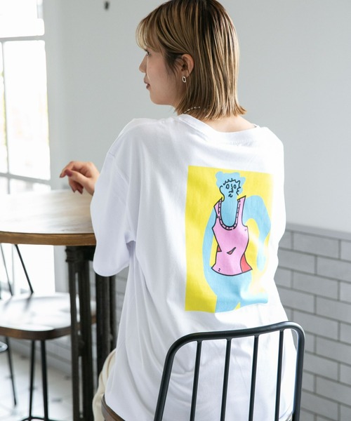NANO universe(ナノユニバース)の「Eiji×nano・universeプリント 白Tシャツ半袖(Tシャツ/カットソー・メンズ・ホワイト系その他/ホワイト系その他3/ホワイト系その他5/ホワイト系その他4/ホワイト系その他2・S/M/L/XL)」の4枚目の写真
