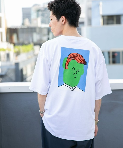 NANO universe(ナノユニバース)の「Eiji×nano・universeプリント 白Tシャツ半袖(Tシャツ/カットソー・メンズ・ホワイト系その他/ホワイト系その他3/ホワイト系その他5/ホワイト系その他4/ホワイト系その他2・S/M/L/XL)」の5枚目の写真