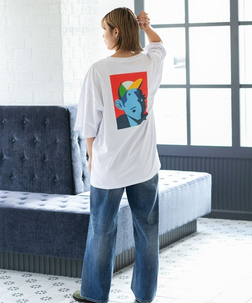 NANO universe(ナノユニバース)の「Eiji×nano・universeプリント 白Tシャツ半袖(Tシャツ/カットソー・メンズ・ホワイト系その他/ホワイト系その他3/ホワイト系その他5/ホワイト系その他4/ホワイト系その他2・S/M/L/XL)」の18枚目の写真