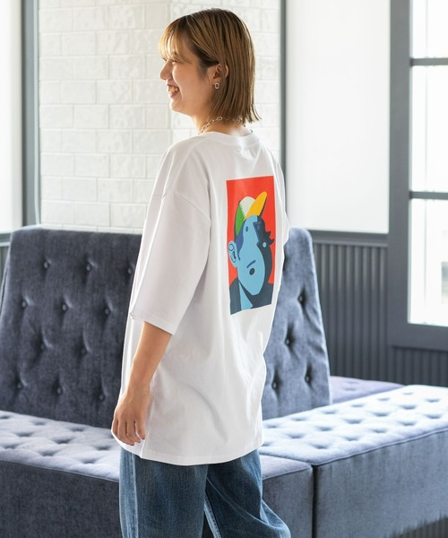 NANO universe(ナノユニバース)の「Eiji×nano・universeプリント 白Tシャツ半袖(Tシャツ/カットソー・メンズ・ホワイト系その他/ホワイト系その他3/ホワイト系その他5/ホワイト系その他4/ホワイト系その他2・S/M/L/XL)」の12枚目の写真