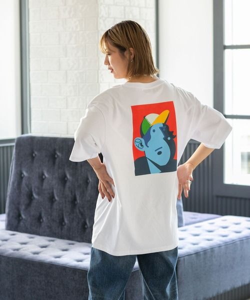 NANO universe(ナノユニバース)の「Eiji×nano・universeプリント 白Tシャツ半袖(Tシャツ/カットソー・メンズ・ホワイト系その他/ホワイト系その他3/ホワイト系その他5/ホワイト系その他4/ホワイト系その他2・S/M/L/XL)」の13枚目の写真