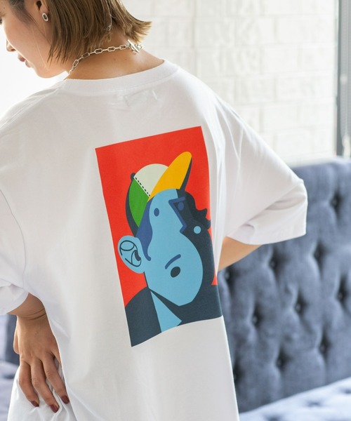 NANO universe(ナノユニバース)の「Eiji×nano・universeプリント 白Tシャツ半袖(Tシャツ/カットソー・メンズ・ホワイト系その他/ホワイト系その他3/ホワイト系その他5/ホワイト系その他4/ホワイト系その他2・S/M/L/XL)」の16枚目の写真