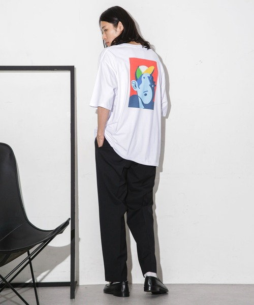 NANO universe(ナノユニバース)の「Eiji×nano・universeプリント 白Tシャツ半袖(Tシャツ/カットソー・メンズ・ホワイト系その他/ホワイト系その他3/ホワイト系その他5/ホワイト系その他4/ホワイト系その他2・S/M/L/XL)」の7枚目の写真