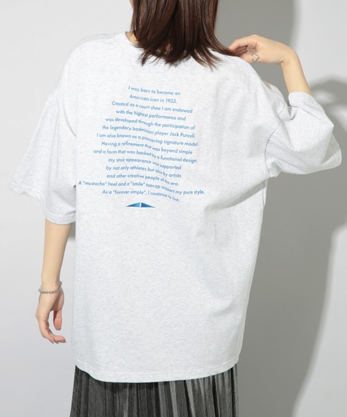 CONVERSE（コンバース）の「【CONVERSE】天竺チャックテイラーグラフィック半袖Tee 4222-4800（Tシャツ/カットソー・メンズ・ライトグレー系3/ブラック系その他2/ライトグレー/ブラック系その他3/ホワイト/ライトグレー系2/ブラック/ホワイト系その他3/ホワイト系その他2・L/M/S）」の8枚目の写真