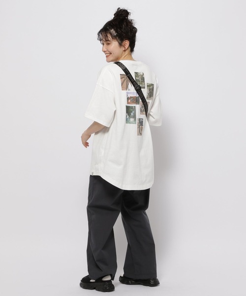 niko and...（ニコアンド）の「【DOD(ディーオーディー)】コラボ イツカノチュニックTシャツ（Tシャツ/カットソー・レディース・ホワイト/スモーク/オフホワイト・FREE）」の20枚目の写真