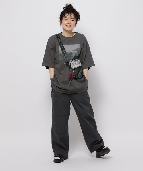 niko and...（ニコアンド）の「【DOD(ディーオーディー)】コラボ イツカノチュニックTシャツ（Tシャツ/カットソー・レディース・ホワイト/スモーク/オフホワイト・FREE）」の16枚目の写真