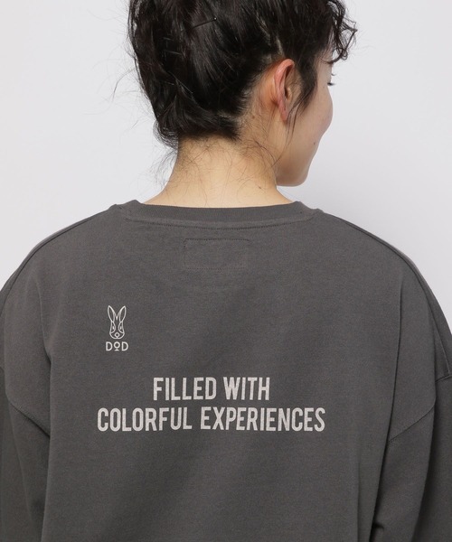 niko and...（ニコアンド）の「【DOD(ディーオーディー)】コラボ イツカノチュニックTシャツ（Tシャツ/カットソー・レディース・ホワイト/スモーク/オフホワイト・FREE）」の6枚目の写真