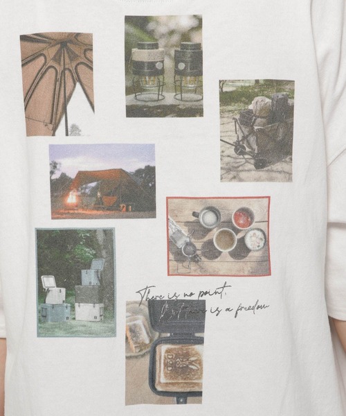 niko and...（ニコアンド）の「【DOD(ディーオーディー)】コラボ イツカノチュニックTシャツ（Tシャツ/カットソー・レディース・ホワイト/スモーク/オフホワイト・FREE）」の14枚目の写真