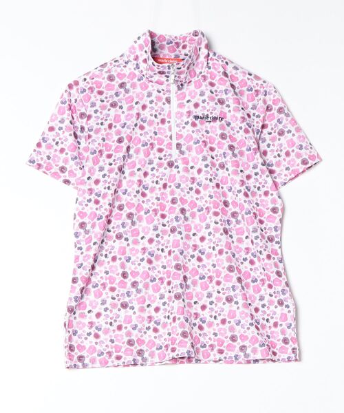ALPEN / SPORTS DEPO SELECT（アルペンスポーツデポセレクト）の「マリ クレール  半袖ハイネックシャツ（シャツ/ブラウス・レディース・ピンク/ブルー・M/L/XL）」の2枚目の写真