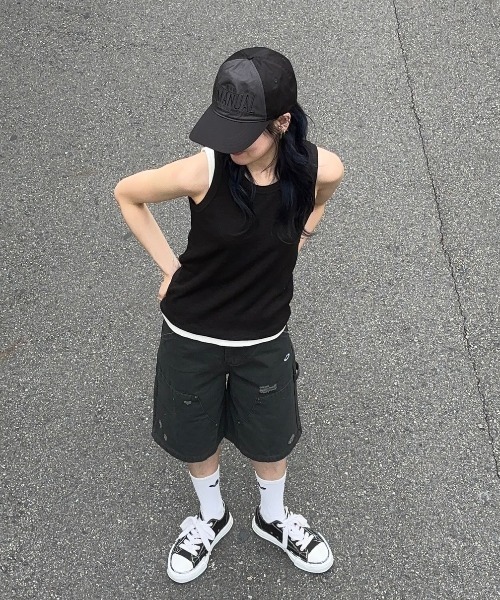 Chikashitsu +（チカシツプラス）の「ストリートファッション Chikashitsu + チカシツプラス ribbed tank